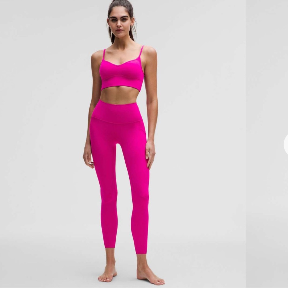 lululemon Women's High-Rise Pant 25” with pockets, Ripened Raspberry, size 6